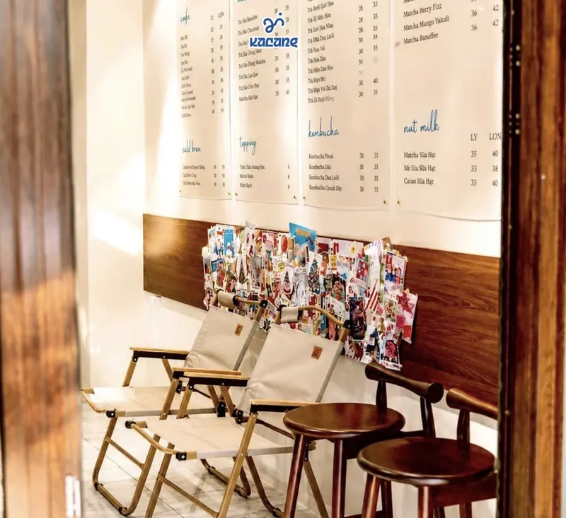 Cozy seating inside Kalang Coffee & Tea café